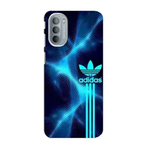 Чохли Адидас для Motorola MOTO G31 (AlphaPrint) (Синій Адідас)