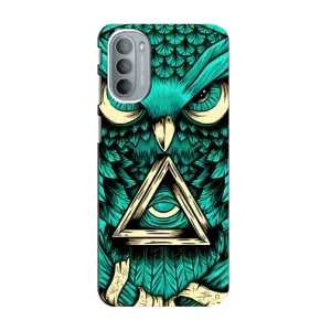 Чохол з пташками на Motorola MOTO G31 (VPrint) (Сова з оком)