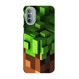 Чохол Майнкрафт на Motorola MOTO G31 (AlphaPrint) Minecraft (текстура Майнкрафт)
