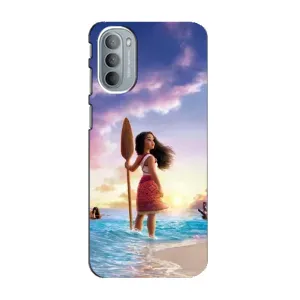 Чохол з мультфільмом Ваяна Motorola MOTO G31 (Моана з веслом)