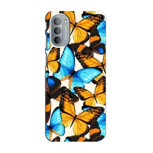 Чохол з принтом для Моторола МОТО G31 - (Прикольні) (AlphaPrint) (Яскраві метелики)