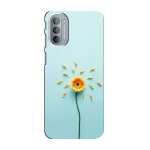 Чохли з квітами для Motorola MOTO G31 (VPrint) (Жовта квітка)