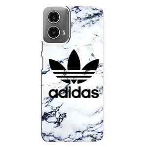 Чохли Адидас для Motorola MOTO G34 (AlphaPrint) (Адідас на мраморі)