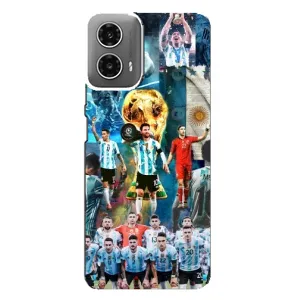 Чехлы Месси для Motorola MOTO G34 (AlphaPrint) (Аргентина Месси)