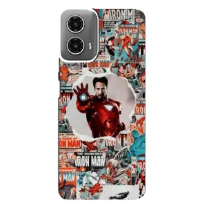 Чехлы с героями Марвел Motorola MOTO G34 (VPrint)