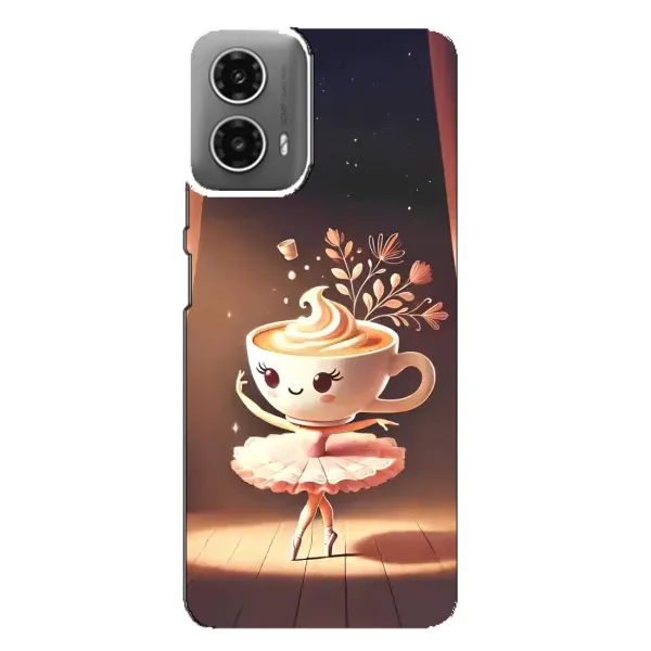 Чохол з принтом «Балерина капучина» для Motorola MOTO G34