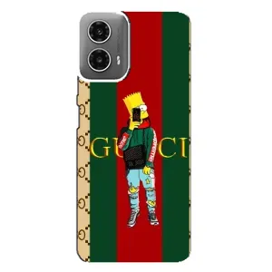 Брендновые Чехлы для Motorola MOTO G34 - (PREMIUMPrint) (Барт ГУЧЧИ)