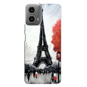 Чохол Ейфелева Вежа Motorola MOTO G34 - (AlphaPrint) (Вежа в Парижі)