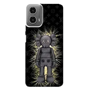Чехлы для Motorola MOTO G34 - Bearbrick Louis Vuitton (PREMIUMPrint) (Bearbrick LV)
