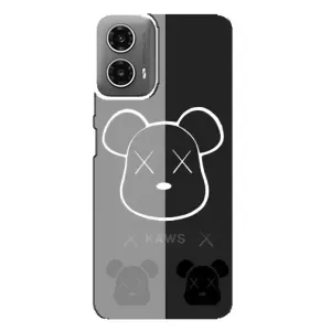 Чехлы для Motorola MOTO G34 - Bearbrick Louis Vuitton (PREMIUMPrint) (БеарБрик глаза)