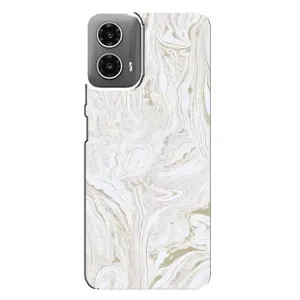 Мраморний чехол на Motorola MOTO G34 (VPrint) (Білий мрамор)