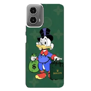 Чехлы для Motorola MOTO G34 - Скрудж МакДак Louis Vuitton (PREMIUMPrint) (Богатая Утка)