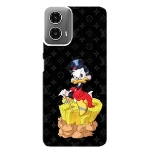 Чехлы для Motorola MOTO G34 - Скрудж МакДак Louis Vuitton (PREMIUMPrint) (Богатство Макдака)