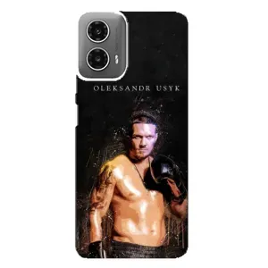 Чохол з картинкою Олександр Усик для Motorola MOTO G34 (Боксер Олександр Усик)