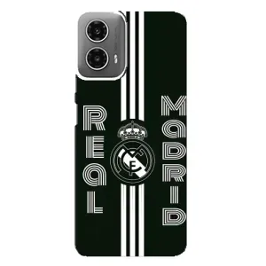 ФК Реал Мадрид чехлы для Motorola MOTO G34 (AlphaPrint) (черно белый Реал)