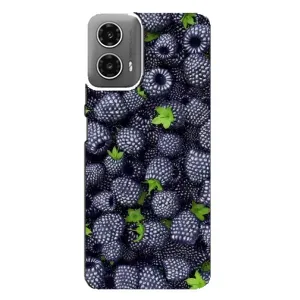 Чехлы с Фруктами для Motorola MOTO G34 (VPrint) (Ежевика)