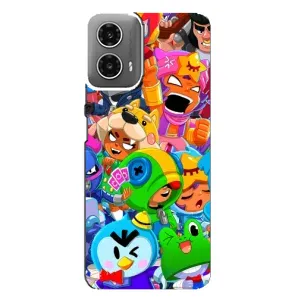 Чохол з принтом «Герої Бравл Старс» для Motorola MOTO G34