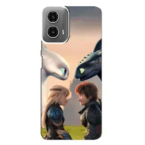 Чохол з принтом «Гикавка і Астрід» для Motorola MOTO G34