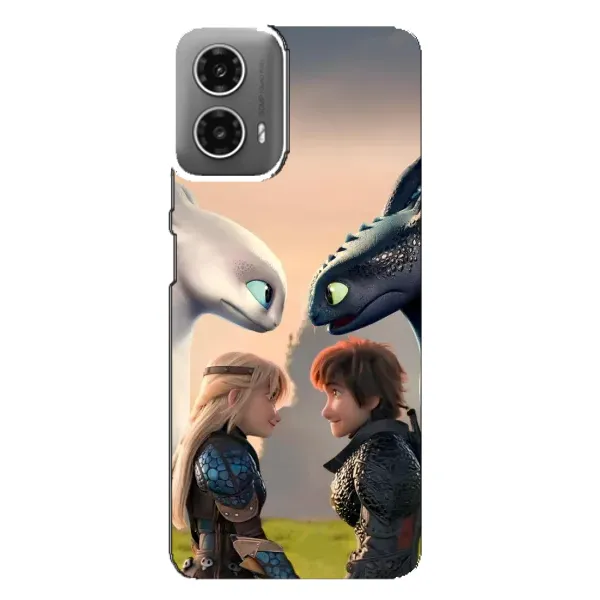 Чохол з принтом «Гикавка і Астрід» для Motorola MOTO G34