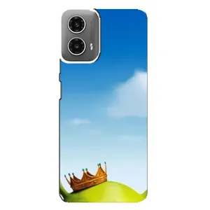 Чехол с мультфильмом Шрек на Motorola MOTO G34 (Голова Шрека)