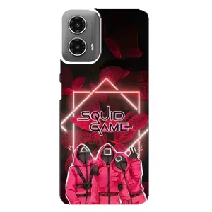 Чехол Гра в кальмара для Motorola MOTO G34 (Охранники Игра кальмара)