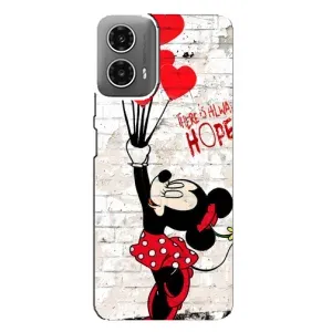 Чехол Disney Mouse Motorola MOTO G34 (PREMIUMPrint) (Heart Minni)