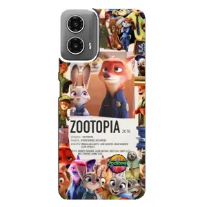 Чехол Зоотрополіс на Motorola MOTO G34 (Постер Зверополис)