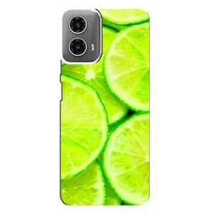 Чехлы с Фруктами для Motorola MOTO G34 (VPrint) (Лайм)