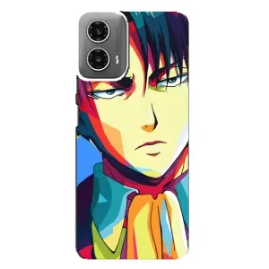 Чехол с принтом «Леви Аккерман» для Motorola MOTO G34