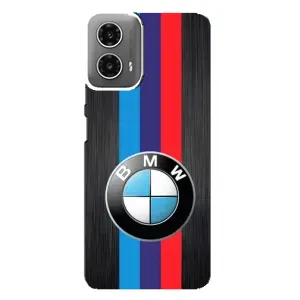 Чехол для МОТО Джи 34 - с принтом БМВ (AlphaPrint) (Лого BMW)