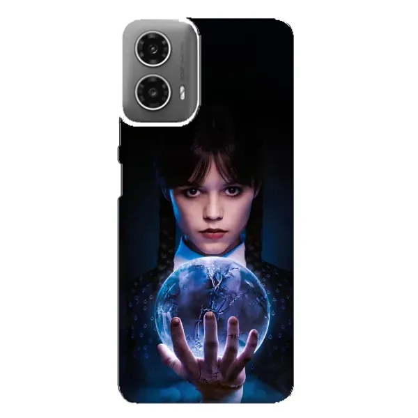 Чехол с принтом «Магическая сфера Уэнздей» для Motorola MOTO G34