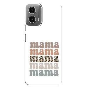 Чохол з принтом «Текстовий колаж мама» для Motorola MOTO G34