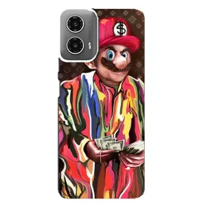 Брендновые Чехлы для Motorola MOTO G34 - (PREMIUMPrint) (Mario LV)