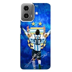Чехлы Месси для Motorola MOTO G34 (AlphaPrint) (Месси Аргентина)