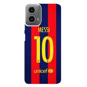 Чехлы Месси для Motorola MOTO G34 (AlphaPrint) (Messi Barca 10)