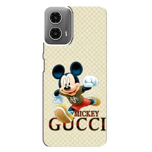 Чехол Disney Mouse Motorola MOTO G34 (PREMIUMPrint) (Mikki Gucci)