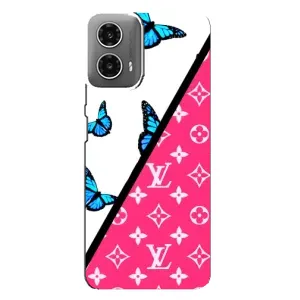 Брендновые Чехлы для Motorola MOTO G34 - (PREMIUMPrint) (Мода LV)
