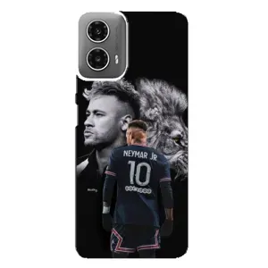 Чехол Неймар для Motorola MOTO G34 (AlphaPrint) (Неймар Лев)