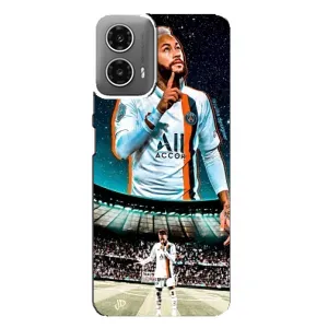 Чехол Неймар для Motorola MOTO G34 (AlphaPrint) (Неймар ПСЖ)