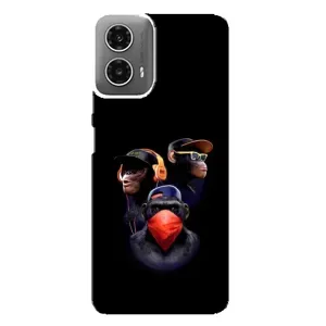 Чохол з Мавпами Motorola MOTO G34 - (AlphaPrint)