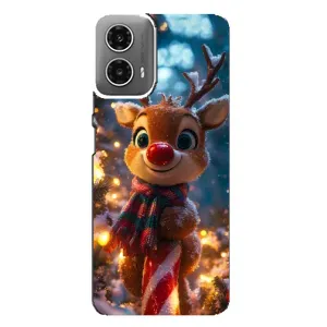 Чохол з принтом «Олень з шарфом» для Motorola MOTO G34