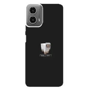 Чохол Майнкрафт на Motorola MOTO G34 (AlphaPrint) Minecraft (Овечка Майнкрафт)