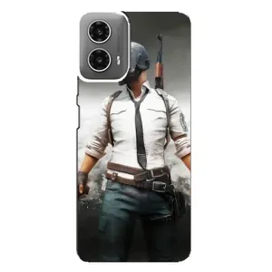 Чеjхол PUBG для Моторола МОТО G34 (AlphaPrint) (Пабг мен)