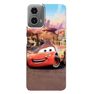Силиконовый чехол Маквин для Motorola MOTO G34 (Радиаторный Спрингс Маквин)