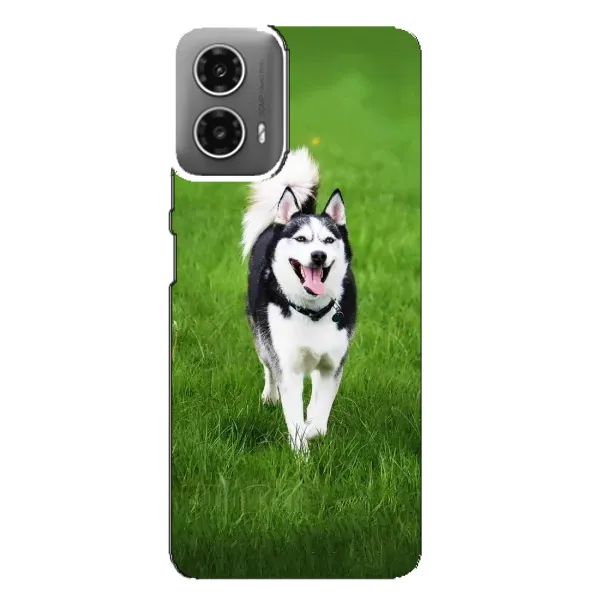 Чехол с принтом «Радостный Хаски» для Motorola MOTO G34 Чехол с принтом «Радостный Хаски» для Motorola MOTO G34