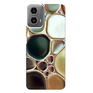 Мраморний чехол на Motorola MOTO G34 (VPrint) (Радужний Мрамор)
