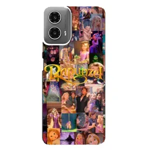 Чехол Рапунцель для Motorola MOTO G34 (Коллаж Рапунцель)