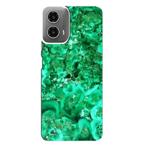 Мраморний чехол на Motorola MOTO G34 (VPrint) (Салатовий Мрамор)