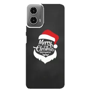 Рождественские Чехлы для Motorola MOTO G34 (VPrint) (Санта Крисмас)
