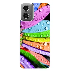 Чехлы (ART) Цветы на Motorola MOTO G34 (VPrint) (Семицветик)